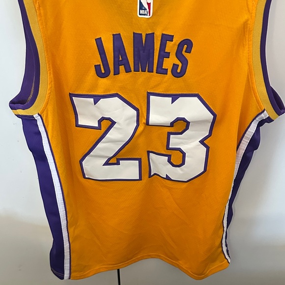 Nike Gold and Purple Basketball Jersey - Picture 5 of 7
